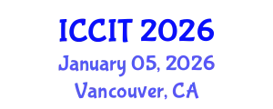 International Conference on Computing and Information Technology (ICCIT) January 05, 2026 - Vancouver, Canada