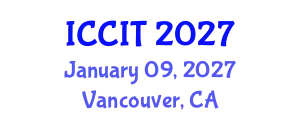 International Conference on Computing and Information Technology (ICCIT) January 09, 2027 - Vancouver, Canada