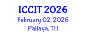 International Conference on Computing and Information Technology (ICCIT) February 02, 2026 - Pattaya, Thailand