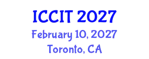 International Conference on Computing and Information Technology (ICCIT) February 10, 2027 - Toronto, Canada
