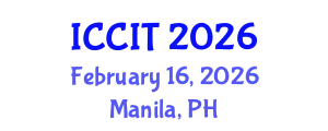 International Conference on Computing and Information Technology (ICCIT) February 16, 2026 - Manila, Philippines