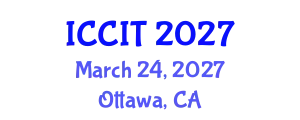 International Conference on Computing and Information Technology (ICCIT) March 24, 2027 - Ottawa, Canada