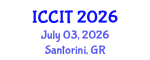 International Conference on Computing and Information Technology (ICCIT) July 03, 2026 - Santorini, Greece