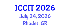 International Conference on Computing and Information Technology (ICCIT) July 24, 2026 - Rhodes, Greece