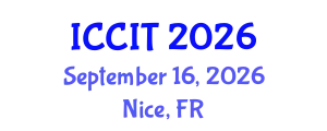 International Conference on Computing and Information Technology (ICCIT) September 16, 2026 - Nice, France