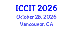 International Conference on Computing and Information Technology (ICCIT) October 25, 2026 - Vancouver, Canada