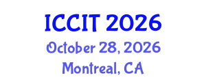 International Conference on Computing and Information Technology (ICCIT) October 28, 2026 - Montreal, Canada