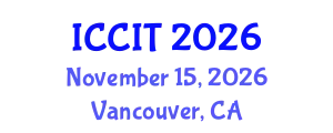 International Conference on Computing and Information Technology (ICCIT) November 15, 2026 - Vancouver, Canada