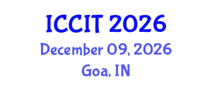 International Conference on Computing and Information Technology (ICCIT) December 09, 2026 - Goa, India