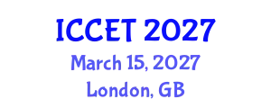 International Conference on Concrete Engineering and Technology (ICCET) March 15, 2027 - London, United Kingdom