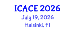 International Conference on Architectural and Civil Engineering (ICACE) July 19, 2026 - Helsinki, Finland