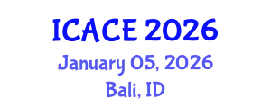 International Conference on Architectural and Civil Engineering (ICACE) January 05, 2026 - Bali, Indonesia