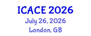 International Conference on Architectural and Civil Engineering (ICACE) July 26, 2026 - London, United Kingdom