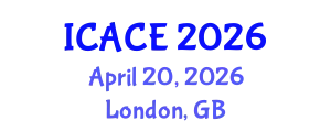 International Conference on Architectural and Civil Engineering (ICACE) April 20, 2026 - London, United Kingdom
