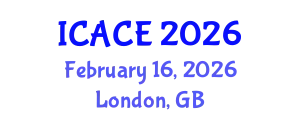International Conference on Architectural and Civil Engineering (ICACE) February 16, 2026 - London, United Kingdom