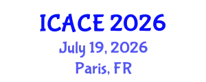 International Conference on Architectural and Civil Engineering (ICACE) July 19, 2026 - Paris, France