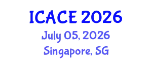 International Conference on Architectural and Civil Engineering (ICACE) July 05, 2026 - Singapore, Singapore