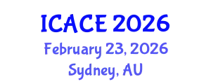 International Conference on Architectural and Civil Engineering (ICACE) February 23, 2026 - Sydney, Australia