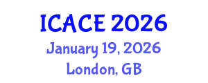 International Conference on Architectural and Civil Engineering (ICACE) January 19, 2026 - London, United Kingdom