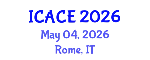 International Conference on Architectural and Civil Engineering (ICACE) May 04, 2026 - Rome, Italy