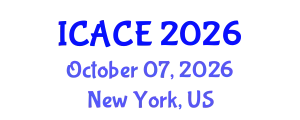 International Conference on Architectural and Civil Engineering (ICACE) October 07, 2026 - New York, United States