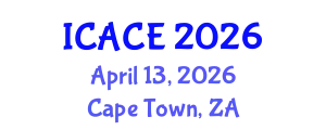 International Conference on Architectural and Civil Engineering (ICACE) April 13, 2026 - Cape Town, South Africa