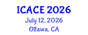International Conference on Architectural and Civil Engineering (ICACE) July 12, 2026 - Ottawa, Canada