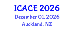 International Conference on Architectural and Civil Engineering (ICACE) December 01, 2026 - Auckland, New Zealand