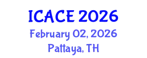 International Conference on Architectural and Civil Engineering (ICACE) February 02, 2026 - Pattaya, Thailand