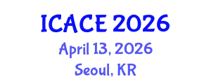 International Conference on Architectural and Civil Engineering (ICACE) April 13, 2026 - Seoul, Republic of Korea