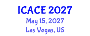 International Conference on Architectural and Civil Engineering (ICACE) May 15, 2027 - Las Vegas, United States