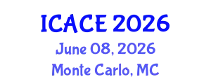 International Conference on Architectural and Civil Engineering (ICACE) June 08, 2026 - Monte Carlo, Monaco