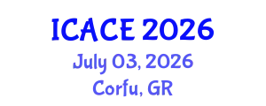 International Conference on Architectural and Civil Engineering (ICACE) July 03, 2026 - Corfu, Greece