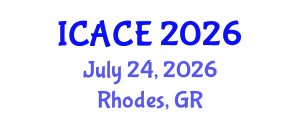 International Conference on Architectural and Civil Engineering (ICACE) July 24, 2026 - Rhodes, Greece