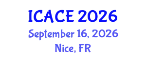 International Conference on Architectural and Civil Engineering (ICACE) September 16, 2026 - Nice, France