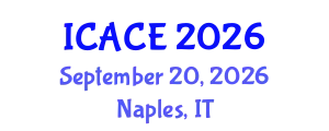 International Conference on Architectural and Civil Engineering (ICACE) September 20, 2026 - Naples, Italy