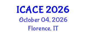International Conference on Architectural and Civil Engineering (ICACE) October 04, 2026 - Florence, Italy