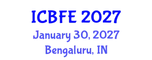 International Conference on Biotechnology and Food Engineering (ICBFE) January 30, 2027 - Bengaluru, India