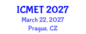 International Conference on Manufacturing Engineering and Technology (ICMET) March 22, 2027 - Prague, Czechia