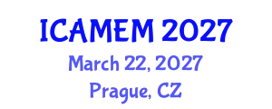 International Conference on Applied Mathematics and Engineering Mathematics (ICAMEM) March 22, 2027 - Prague, Czechia