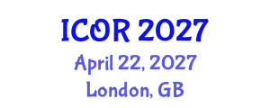 International Conference on Operations Research (ICOR) April 22, 2027 - London, United Kingdom