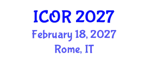 International Conference on Operations Research (ICOR) February 18, 2027 - Rome, Italy