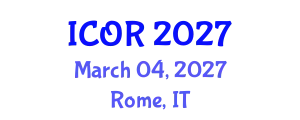 International Conference on Operations Research (ICOR) March 04, 2027 - Rome, Italy