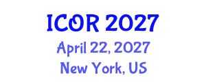 International Conference on Operations Research (ICOR) April 22, 2027 - New York, United States