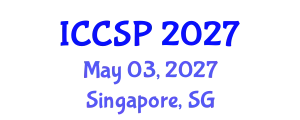 International Conference on Communications and Signal Processing (ICCSP) May 03, 2027 - Singapore, Singapore