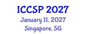 International Conference on Communications and Signal Processing (ICCSP) January 11, 2027 - Singapore, Singapore