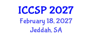 International Conference on Communications and Signal Processing (ICCSP) February 18, 2027 - Jeddah, Saudi Arabia