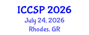 International Conference on Communications and Signal Processing (ICCSP) July 24, 2026 - Rhodes, Greece