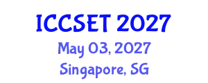 International Conference on Computer Science, Engineering and Technology (ICCSET) May 03, 2027 - Singapore, Singapore