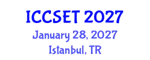 International Conference on Computer Science, Engineering and Technology (ICCSET) January 28, 2027 - Istanbul, Turkey